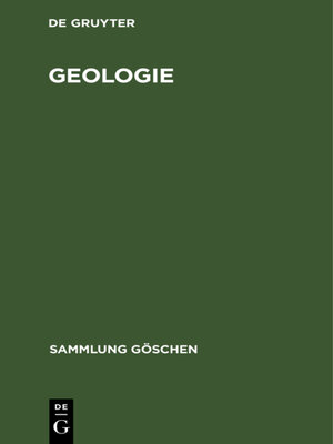 cover image of Geologie